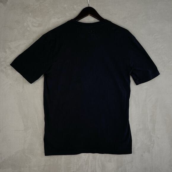 Adidas Originals Mens S Black 3D Trefoil Embroidered Logo T Shirt Retro Sport - Picture 3 of 8